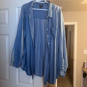 Torrid Light Blue Denim Shirt Jacket